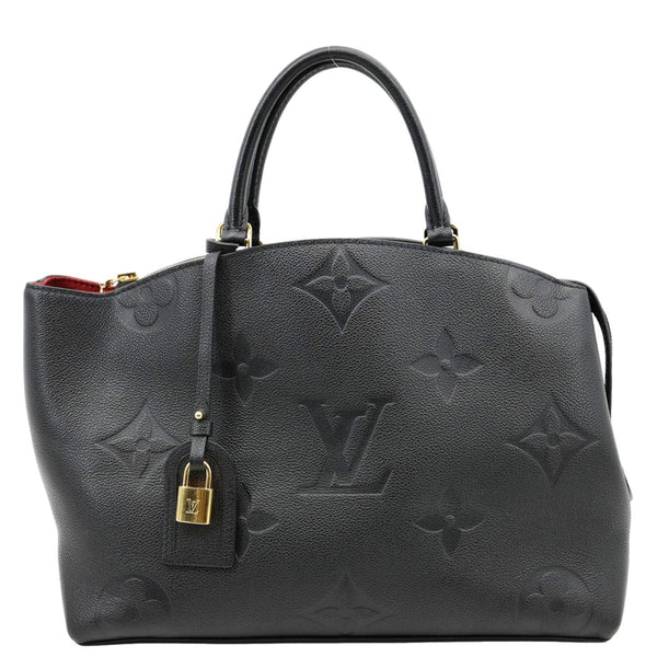LOUIS VUITTON Grand Palais MM Monogram Empreinte Leather Shoulder Bag Black