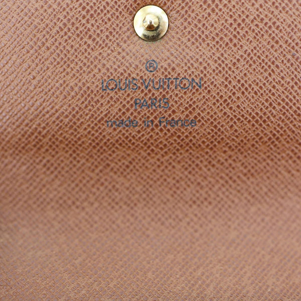 LOUIS VUITTON Porte Tresor Etui Papiers Monogram Canvas Wallet Brown