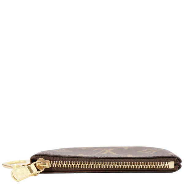 LOUIS VUITTON Key Cles Monogram Canvas Pouch Brown