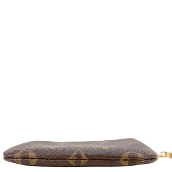 LOUIS VUITTON Key Cles Monogram Canvas Pouch Brown