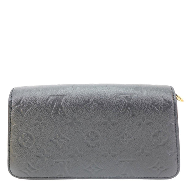 LOUIS VUITTON Metis Monogram Empreinte Leather Wallet On Chain Black