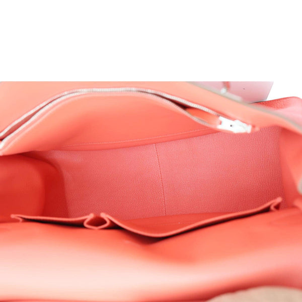 HERMES Jypsiere 31 Taurillon Clemence Leather Messenger Bag Orange