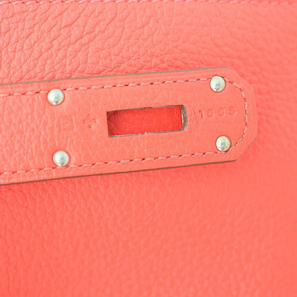 HERMES Jypsiere 31 Taurillon Clemence Leather Messenger Bag Orange