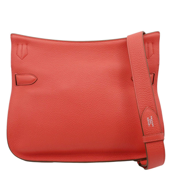 HERMES Jypsiere 31 Taurillon Clemence Leather Messenger Bag Orange
