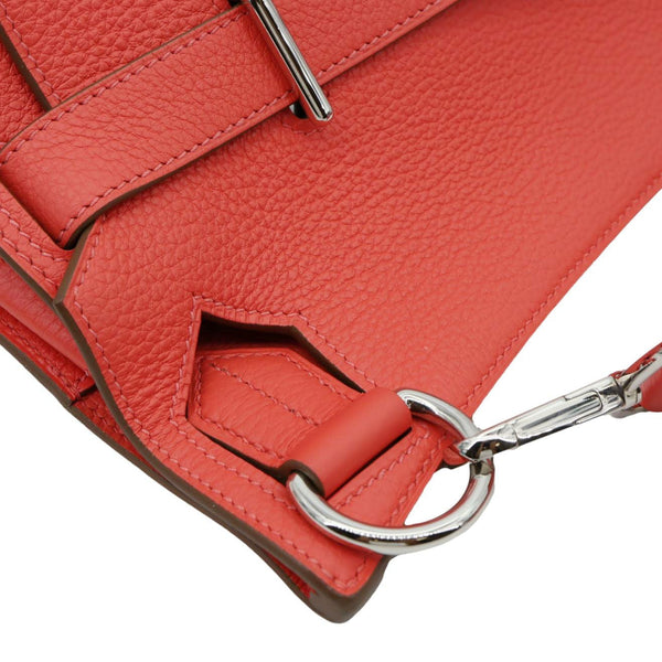 HERMES Jypsiere 31 Taurillon Clemence Leather Messenger Bag Orange