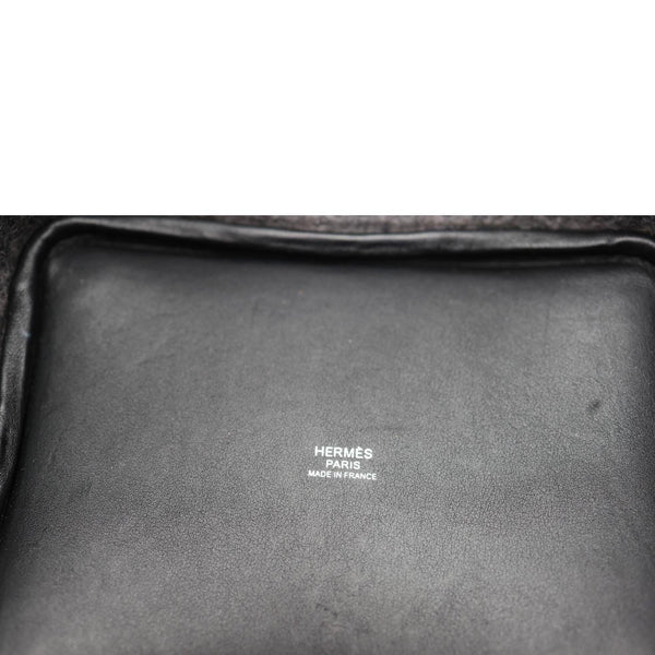 HERMES Picotin Lock 18 Soft Felt Satchel Bag Grey
