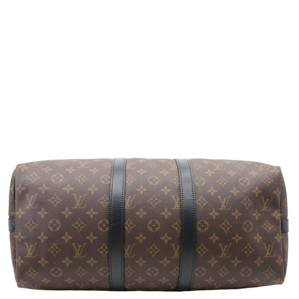 LOUIS VUITTON Keepall 45 Bandouliere Monogram Canvas Travel Bag Black