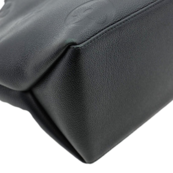 LOUIS VUITTON Grand Palais MM Monogram Empreinte Leather Shoulder Bag Black