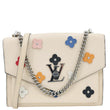 LOUIS VUITTON MyLockMe Fleurs BB Leather Chain Shoulder Bag Cream