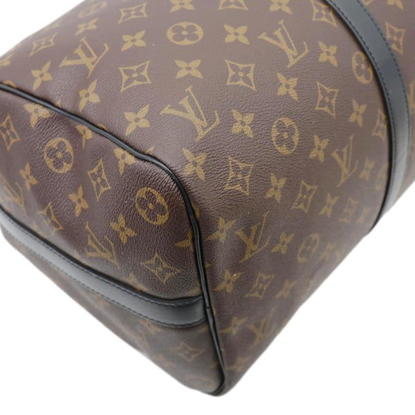 LOUIS VUITTON Keepall 45 Bandouliere Monogram Canvas Travel Bag Black