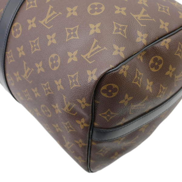 LOUIS VUITTON Keepall 45 Bandouliere Monogram Canvas Travel Bag Black