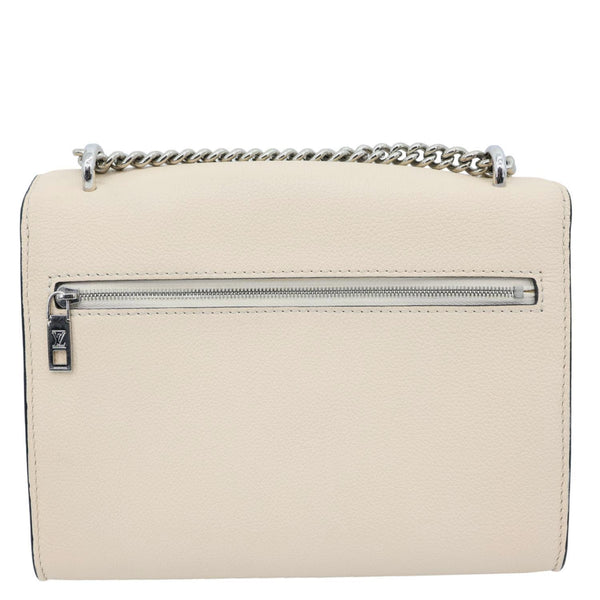 LOUIS VUITTON MyLockMe Fleurs BB Leather Chain Shoulder Bag Cream