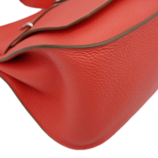 HERMES Jypsiere 31 Taurillon Clemence Leather Messenger Bag Orange