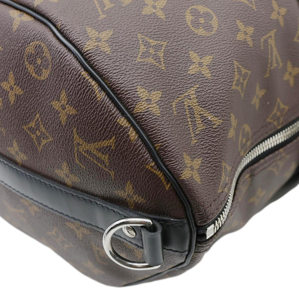LOUIS VUITTON Keepall 45 Bandouliere Monogram Canvas Travel Bag Black