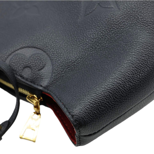 LOUIS VUITTON Grand Palais MM Monogram Empreinte Leather Shoulder Bag Black