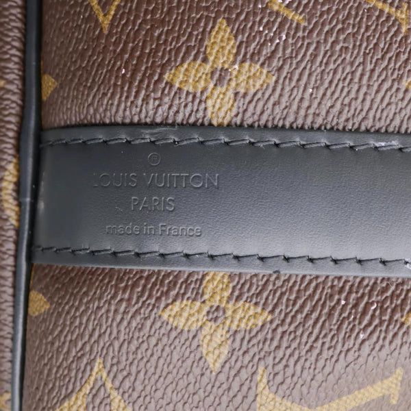 LOUIS VUITTON Keepall 45 Bandouliere Monogram Canvas Travel Bag Black