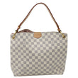 LOUIS VUITTON Graceful PM Damier Azur Tote Bag Rose Ballerine