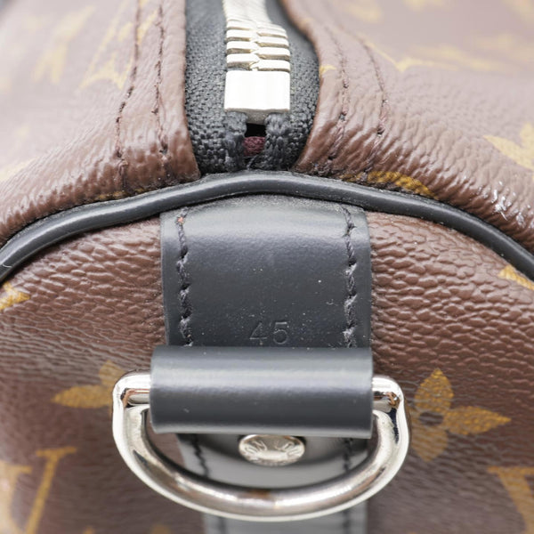 LOUIS VUITTON Keepall 45 Bandouliere Monogram Canvas Travel Bag Black