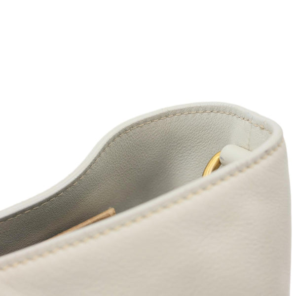 PRADA Vitello Daino Leather Shopping Tote Bag Beige