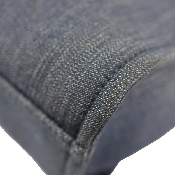 CHANEL Deauville Medium Denim Tote Bag Navy Blue