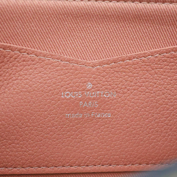 LOUIS VUITTON Lockme II Calfskin Leather Wallet Pink