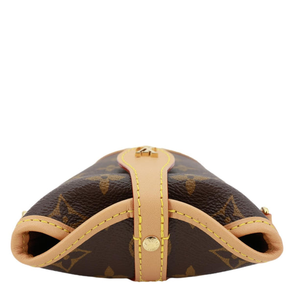 LOUIS VUITTON Fold Me Pouch Monogram Canvas Shoulder Bag Brown