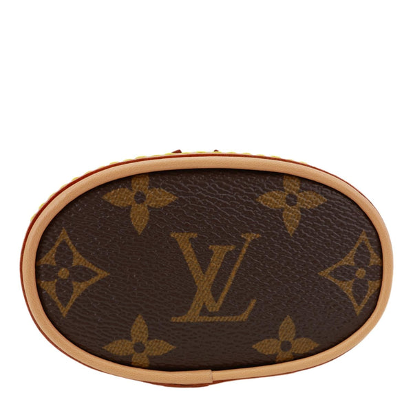 LOUIS VUITTON Fold Me Pouch Monogram Canvas Shoulder Bag Brown