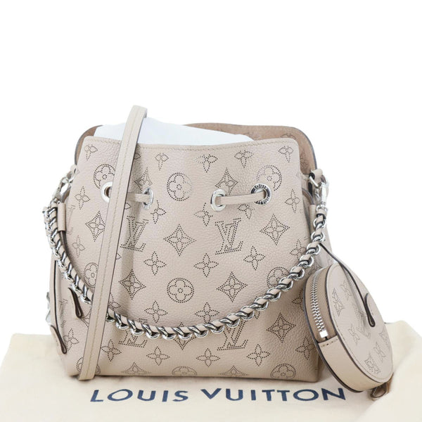 LOUIS VUITTON Bella Mahina Leather Tote Bag Galet