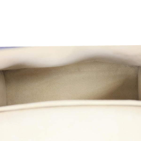 LOUIS VUITTON MyLockMe Fleurs BB Leather Chain Shoulder Bag Cream