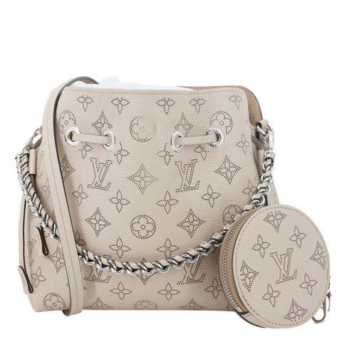 LOUIS VUITTON Bella Mahina Leather Tote Bag Galet