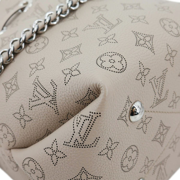 LOUIS VUITTON Bella Mahina Leather Tote Bag Galet