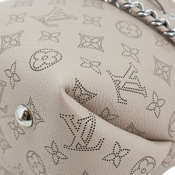 LOUIS VUITTON Bella Mahina Leather Tote Bag Galet