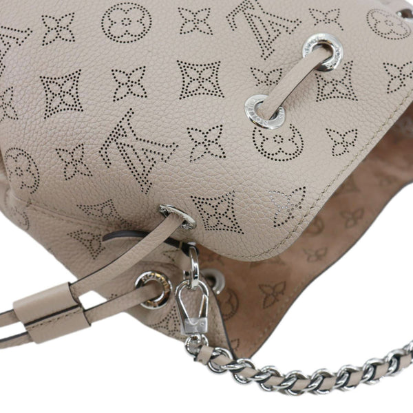 LOUIS VUITTON Bella Mahina Leather Tote Bag Galet
