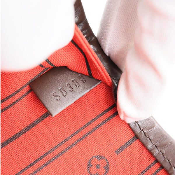 LOUIS VUITTON Neverfull GM Damier Ebene Shoulder Bag Brown