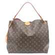LOUIS VUITTON Graceful MM Monogram Canvas Shoulder Bag Brown