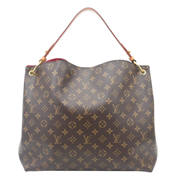 LOUIS VUITTON Graceful MM Monogram Canvas Shoulder Bag Brown