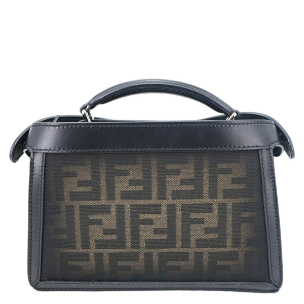 FENDI Peekaboo ISEEU FF Canvas Crossbody Bag Black