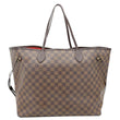 LOUIS VUITTON Neverfull GM Damier Ebene Shoulder Bag Brown