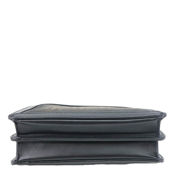 FENDI Peekaboo ISEEU FF Canvas Crossbody Bag Black