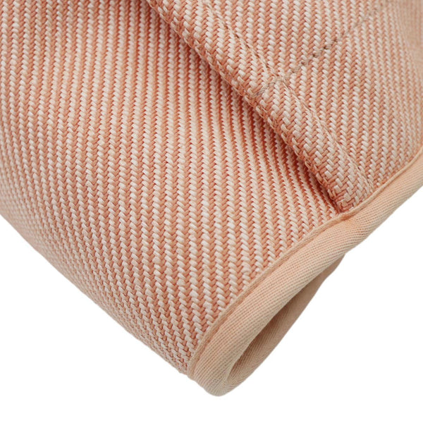 CHANEL Deauville Mixed Fibers Calfskin Leather Tote Bag Peach