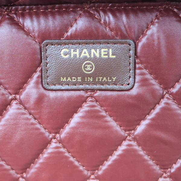 CHANEL Classic Medium Quilted Caviar Leather Chain Vanity Case Black