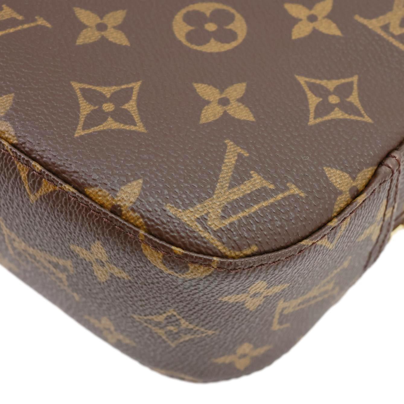 LOUIS VUITTON Spontini Monogram Canvas Shoulder Bag Brown
