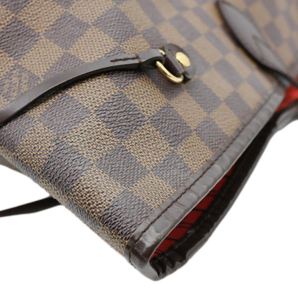 LOUIS VUITTON Neverfull GM Damier Ebene Shoulder Bag Brown