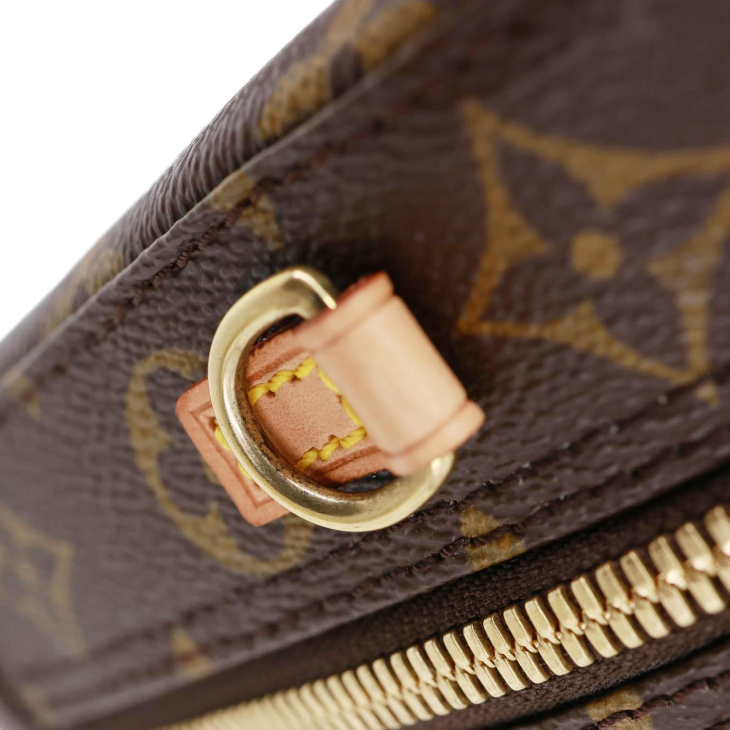 LOUIS VUITTON Spontini Monogram Canvas Shoulder Bag Brown