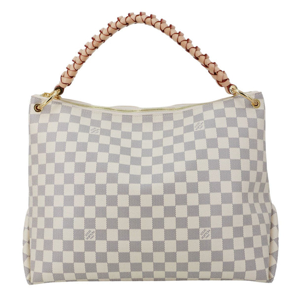 LOUIS VUITTON Beaubourg MM Damier Azur Hobo Bag Rose Ballerine