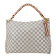 LOUIS VUITTON Beaubourg MM Damier Azur Hobo Bag Rose Ballerine