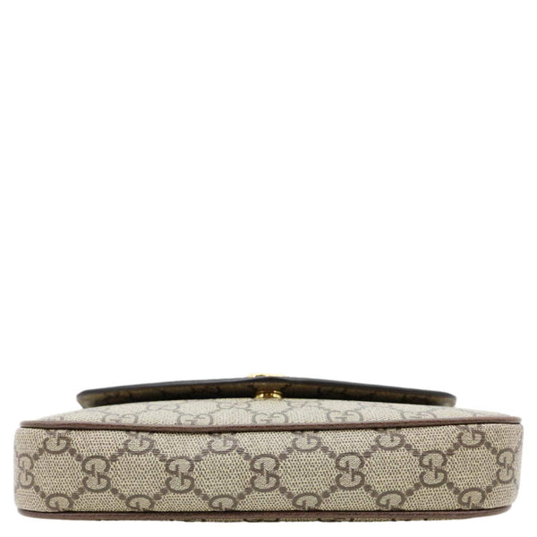 GUCCI Ophidia Envelope GG Supreme Canvas Web Shoulder Bag Beige 764961