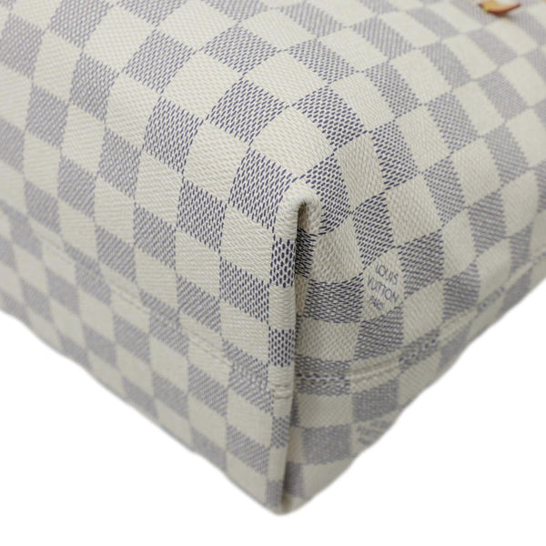 LOUIS VUITTON Iena PM Damier Azur Shoulder Bag Rose Ballerine