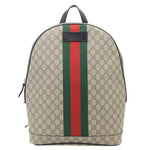 GUCCI Web GG Supreme Canvas Backpack Beige 443805