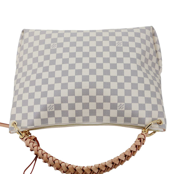 LOUIS VUITTON Beaubourg MM Damier Azur Hobo Bag Rose Ballerine